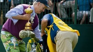 Bill Murray steals Ryder Cup [upl. by Hamachi232]