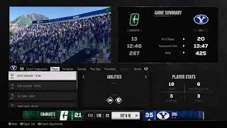 Charlotte  BYU W10 S5  A Win is a bowl birth EACFB [upl. by Bunde655]