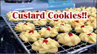 My Childhood Custard Cookies Recipe [upl. by Idnar]