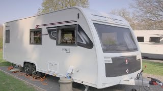 2019 Venus Deluxe 6206 caravan review Camping amp Caravanning [upl. by Haeluj]