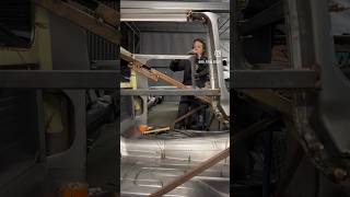 Making the inner roof structure of the stout sheetmetal fabrication roofchop custom [upl. by Osher]