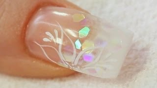 Beginners UV Gel Nail with a Tip and Overlay Tutorial [upl. by Enillebyam693]