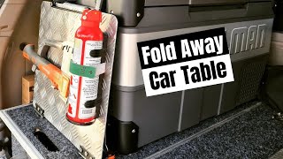 Car Camping Hack DIY Custom Fold Out Table [upl. by Eelinnej]