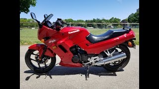 2006 Kawasaki Ninja 250R EX250F Red – Full Review [upl. by Idnam453]