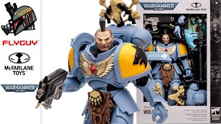 McFarlane  Warhammer 40K  Space Wolves  7quot Wolf Guard Toy Action Figure Review FLYGUYtoys [upl. by Moersch]