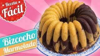 BIZCOCHO MARMOLADO  Receta fácil  Quiero Cupcakes [upl. by Onek818]