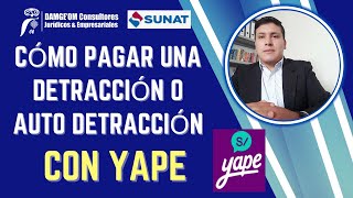 Cómo pagar una Detracción o Auto Detracción con Yape o tarjeta de debito o crédito  SUNAT 2024 [upl. by Nayt931]