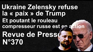 Ukraine Le rouleau compresseur russe en action et pourtant Zelensky ne veut pas de la Paix de Trump [upl. by Able]