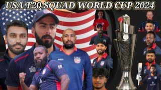 USA team squad t20 world cupICC WORLD CUP 2024 India team final released player list for t20 cup [upl. by Notsnhoj386]