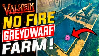 Valheim  UPDATED Greydwarf Auto Farm Build Guide  NO FIRE  AFK Infinite Stone amp Wood Farm [upl. by Marquez]