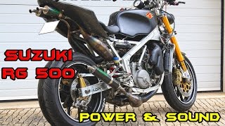 SUZUKI RG 500  Awesome Power amp Sound [upl. by Ecila551]