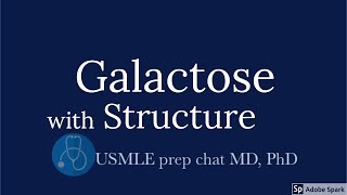 Galactose metabolism with Structure 【USMLE biochemistry】 [upl. by Aika]