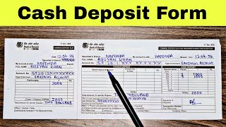 Bank Of Baroda Cash Deposit Form 2024  Bank Of Baroda New Cash Deposit Form Fill Up  BOB Form [upl. by Dahij]