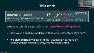 Oct 25 2024 Thermalization and Quantum Information Workshop  Fermi Ma UC Berkeley [upl. by Eastman]