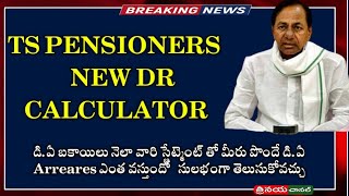 TS PENSIONERS NEW DR CALCULATOR using Pensioners PPO ID  DA DR Arrears  Telangana DADR [upl. by Anailli]