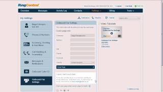 RingCentral Outbound Fax Settings Overview [upl. by Magan909]