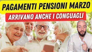 CEDOLINO PENSIONE MARZO iniziano i pagamenti inclusi i conguagli 2024 [upl. by Melnick]