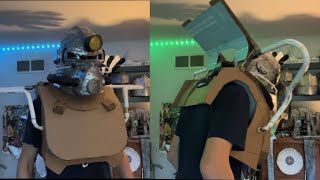 How to build Cardboard T51 power armor Pt 1 [upl. by Illek182]