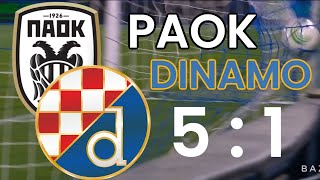 PAOK FC  GNK Dinamo  HIGHLIGHTS [upl. by Winnah]