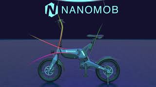 NANOMOB FOLD  eBike elettrica pieghevole con batteria rimovibile [upl. by Esinel]