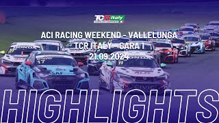 TCR Italy  HIGHLIGHTS  Vallelunga  Gara 1 [upl. by Madge]