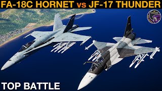 FA18C Hornet vs JF17 Thunder BVR Battle amp Dogfight  DCS [upl. by Rudolfo755]