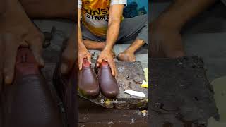 How We Manufacture Brown Leather Shoes [upl. by Oiled]