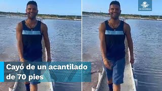 Hombre que grababa un video para TikTok muere tras caer de acantilado [upl. by Keverne]