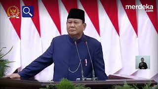 PIDATO PERDANA PRABOWO SUBIANTO [upl. by Koal]