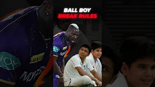 Ball boy stops ball before reaching boundary cricket indvswi andrerussell raremoments [upl. by Ndnarb]