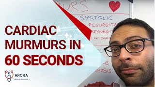 Cardiac murmurs in 60 seconds [upl. by Hailee781]