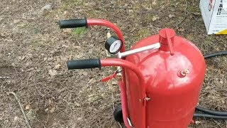 Harbor freight 40 pound sandblaster review Is it worth the [upl. by Divan]