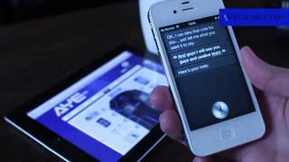 Apple iPhone 4s Siri Demo Scottish Accent [upl. by Noeled]