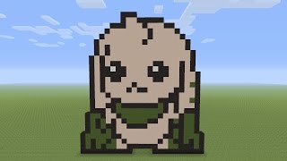 Minecraft Pixel Art  Terriermon Digimon [upl. by Shanie]