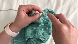 How to knit bobbles with a crochet hook [upl. by Edgar429]