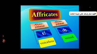 Phonetics Affricates الأصوات المركبة [upl. by Toomin538]