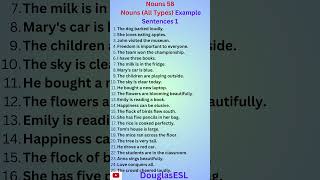 Nouns 58 Nouns All Types Example Sentences 1 grammar esltutor english possessivenouns esl [upl. by Nosaes]