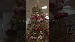 CHRISTMAS TREE AT MACYS  brown and red theme [upl. by Shute]