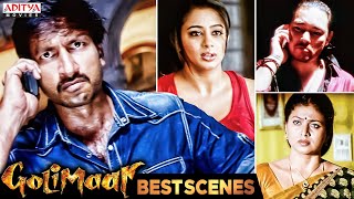 quotGolimaarquot Movie Best Scenes  Hindi Dubbed Movie  Gopichand  Priyamani  Aditya Movies [upl. by Ilellan]