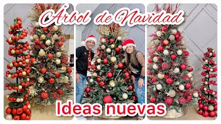 COMO DECORAR TU ÁRBOL DE NAVIDAD TRADICIONAL MODERNO🎄❤️TEMA ÁRBOL SIN PODAR  DIY arboldenavidad [upl. by Wilfred]