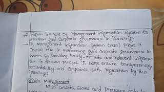 Role Of Management Information System to Maintain good corporate governance [upl. by Parsaye]