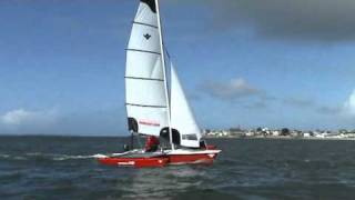 Magnum 18 trimaran  single handed [upl. by Ayotl]