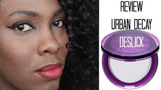 URBAN DECAY DESLICK MATTIFYING POWDER REVIEW  FLAIRELLE [upl. by Jillana]