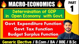 Govt Expenditure Function Govt Tax Function Budget Surplus Function GDP in Open Economy with Govt [upl. by Reinald]