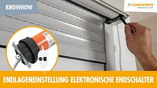 Endlageneinstellung Rollladenmotoren 3T45B  3T35B mit elektronischen Endschaltern 3TMOTORS [upl. by Ijar537]