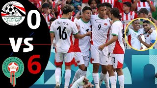 ¡Medalla de Bronce y Goleada Egipto vs Marruecos 06 Goles y Resumen  Juegos olímpicos 2024 [upl. by Ayikahs316]