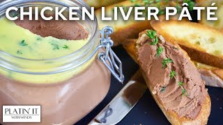 Silky Smooth Chicken Liver Pate  Easy Appetizer Recipe [upl. by Madelyn25]