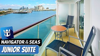 Navigator of the Seas  Junior Suite Full Walkthrough Tour amp Review 4K  Royal Caribbean [upl. by Ecneret]