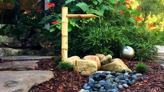 How to Install a Bamboo Fountain  Zen Gardening [upl. by Rettke]