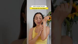 How To Choose The Right Sunscreen For Your Body☀️ sunscreen bodylotion bodycare skincare fyp [upl. by Wivinah]